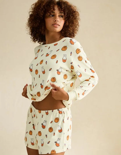 AE Luxe Plush Miffy Long Sleeve + Short PJ Set