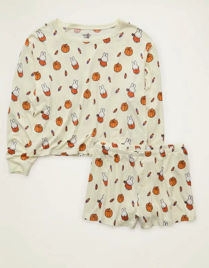 AE Luxe Plush Miffy Long Sleeve + Short PJ Set