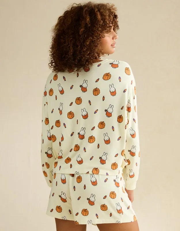 AE Luxe Plush Miffy Long Sleeve + Short PJ Set