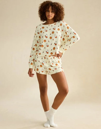 AE Luxe Plush Miffy Long Sleeve + Short PJ Set