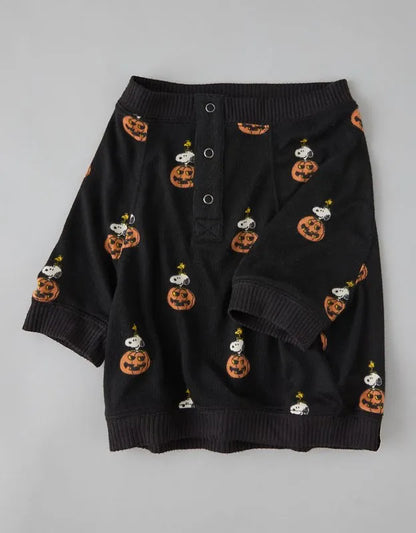 ABO Luxe Plush Snoopy PJ Top