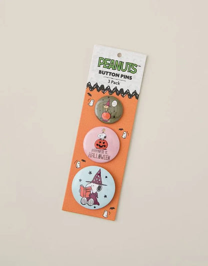 ATNY Snoopy Halloween Button Pin Set 3-Pack