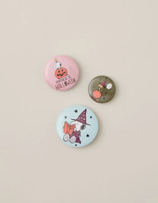 ATNY Snoopy Halloween Button Pin Set 3-Pack