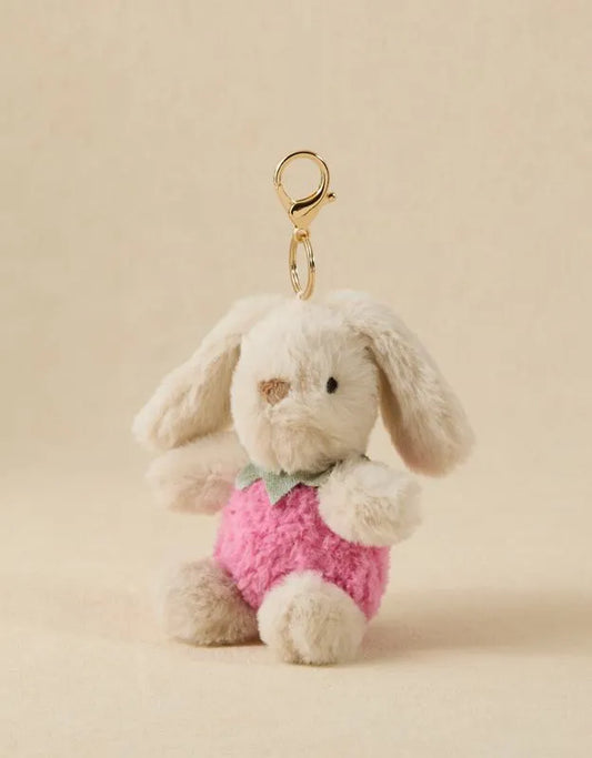 Mon Ami Strawberry Bunny Bag Charm