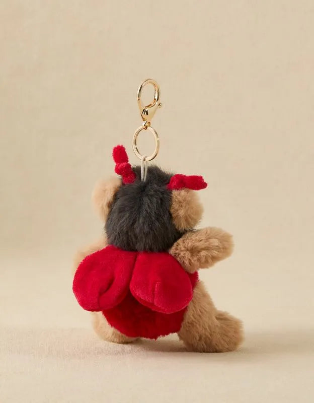 Mon Ami Ladybug Bear Bag Charm