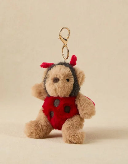 Mon Ami Ladybug Bear Bag Charm