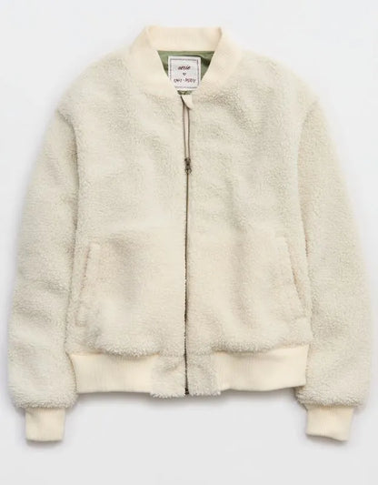 Aerie x Emily + Meritt Cozy Bomber Jacket