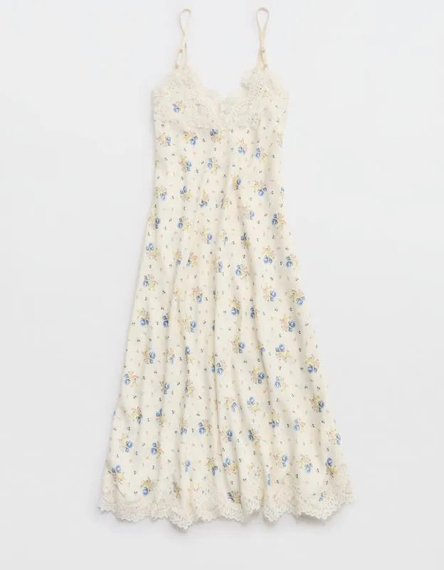 Aerie x Emily + Meritt Satin Slip Dress