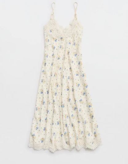 Aerie x Emily + Meritt Satin Slip Dress