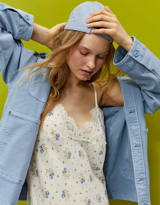Aerie x Emily + Meritt Satin Slip Dress