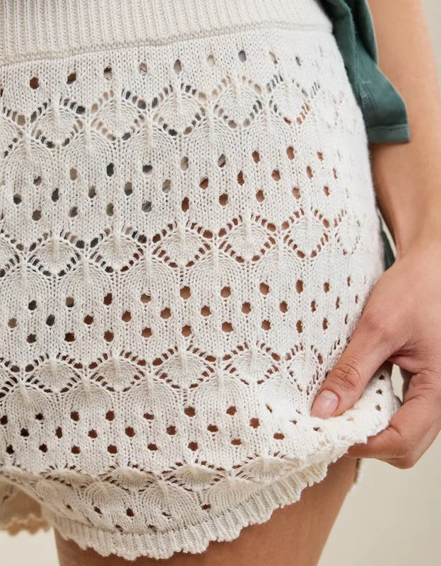 Aerie Open-Knit Hot Short