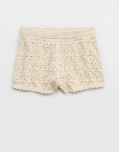 Aerie Open-Knit Hot Short