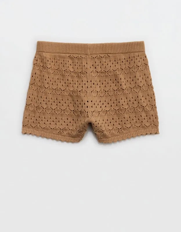 Aerie Open-Knit Hot Short