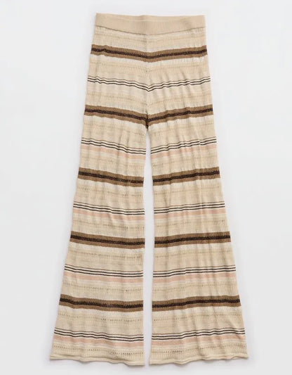 Aerie Open Knit Shimmer Pant