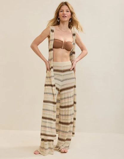 Aerie Open Knit Shimmer Pant
