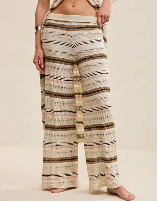 Aerie Open Knit Shimmer Pant