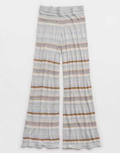 Aerie Open Knit Shimmer Pant