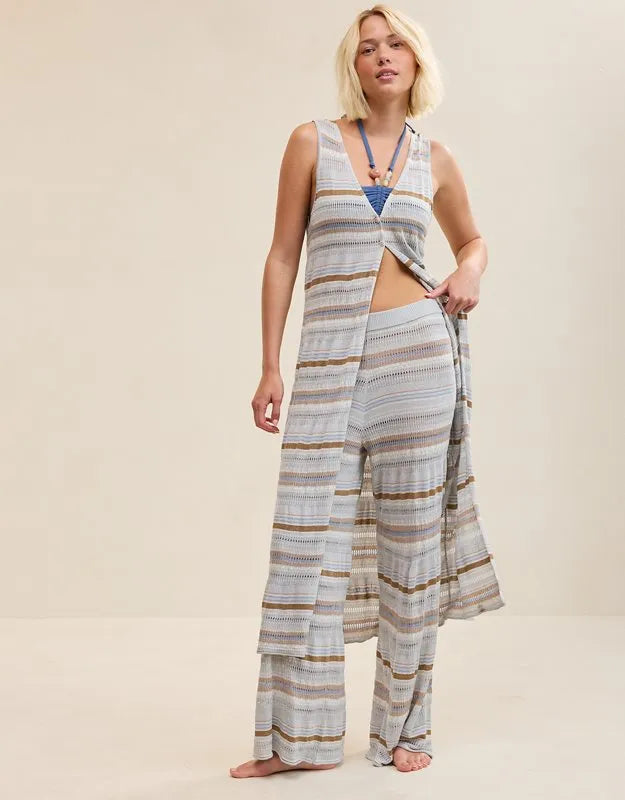 Aerie Open Knit Shimmer Pant