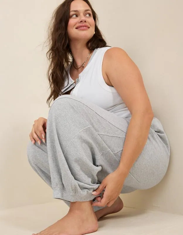 Aerie Unwind Waffle Jogger
