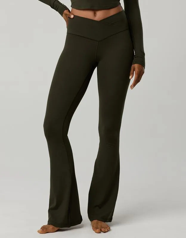 OFFLINE By Aerie Real Me High Waisted Crossover Flare Legging