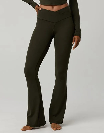OFFLINE By Aerie Real Me High Waisted Crossover Flare Legging