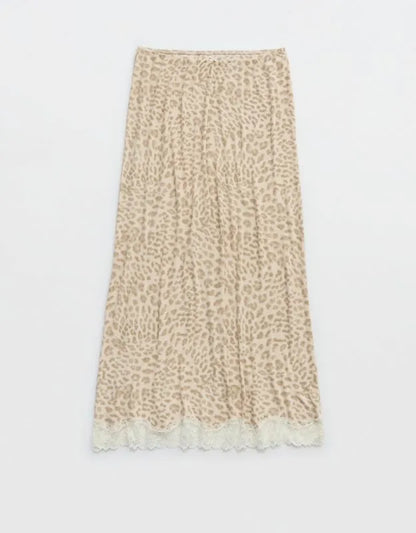 OVERSLEPT by Aerie Real Soft Rib Midi Skirt