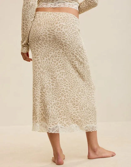 OVERSLEPT by Aerie Real Soft Rib Midi Skirt