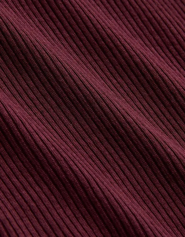 OVERSLEPT by Aerie Real Soft Rib Midi Skirt