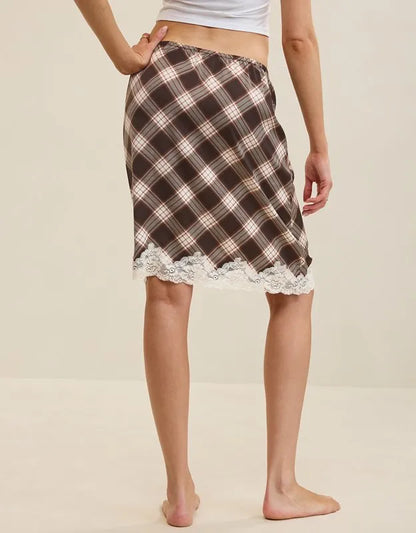 OVERSLEPT by Aerie Liquid Satin Slip Skirt