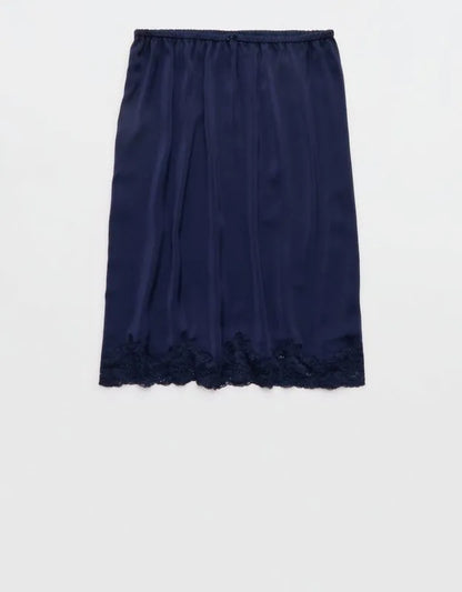 OVERSLEPT by Aerie Liquid Satin Slip Skirt