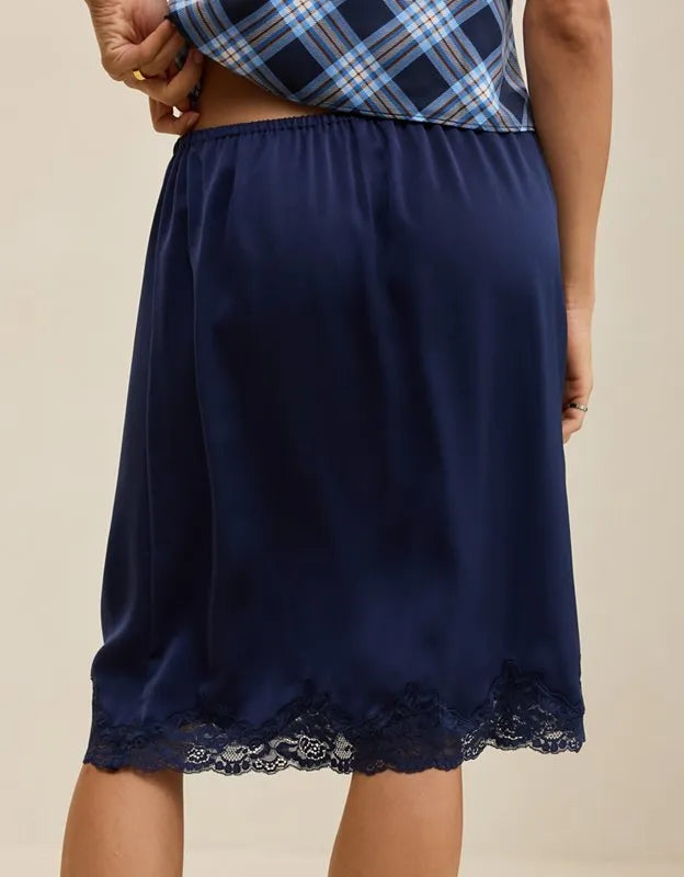 OVERSLEPT by Aerie Liquid Satin Slip Skirt