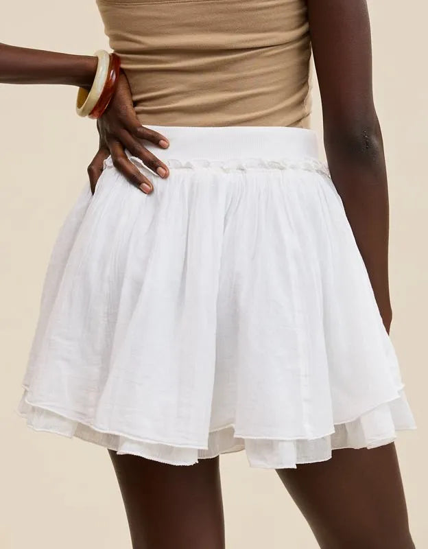 Aerie Gauze Mini Skirt