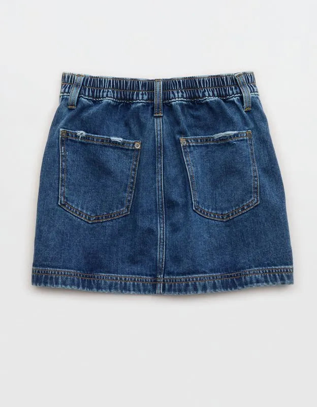 Aerie Daydream Denim Mini Skirt