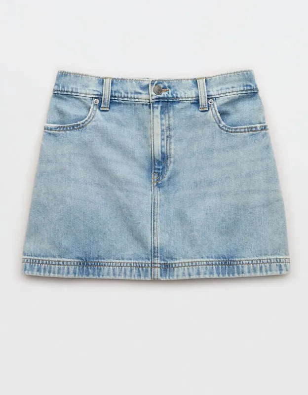 Aerie Daydream Denim Mini Skirt