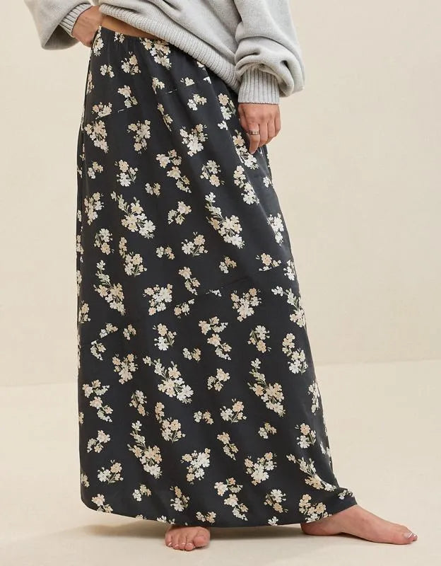 Aerie Happy & Drapey Maxi Skirt