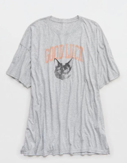 OVERSLEPT by Aerie Sleep Happens Night Tee