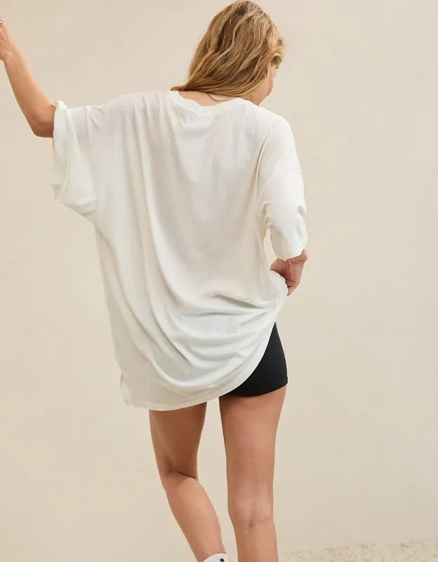 OVERSLEPT by Aerie Sleep Happens Night Tee