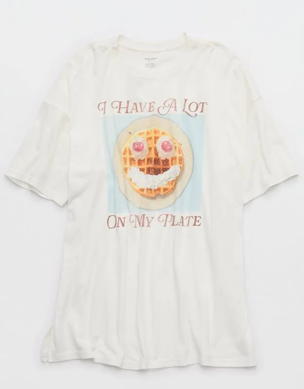 OVERSLEPT by Aerie Sleep Happens Night Tee