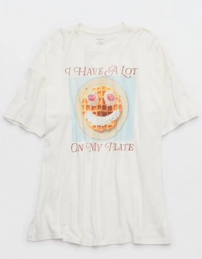 OVERSLEPT by Aerie Sleep Happens Night Tee