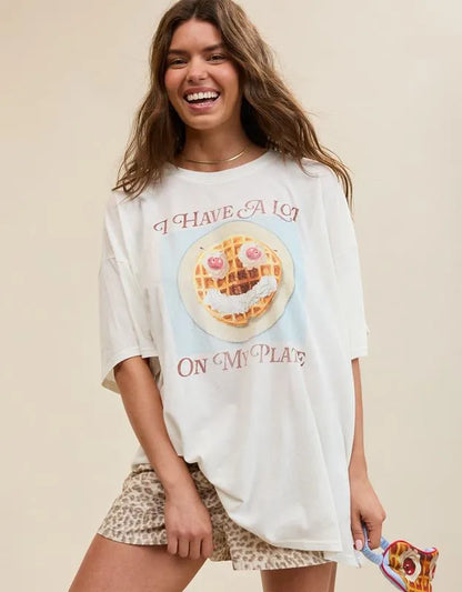 OVERSLEPT by Aerie Sleep Happens Night Tee