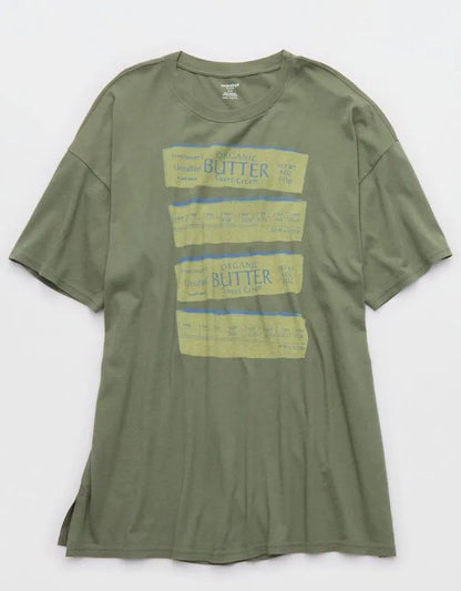 OVERSLEPT by Aerie Sleep Happens Night Tee