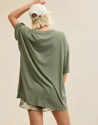 OVERSLEPT by Aerie Sleep Happens Night Tee