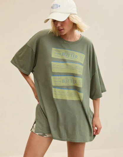 OVERSLEPT by Aerie Sleep Happens Night Tee