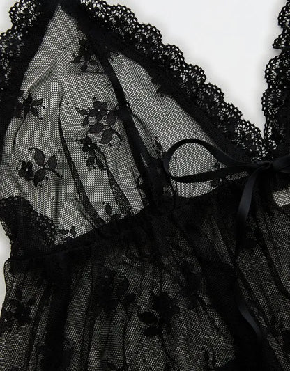 OVERSLEPT by Aerie Sheer Lace Nightie