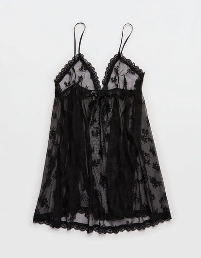 OVERSLEPT by Aerie Sheer Lace Nightie