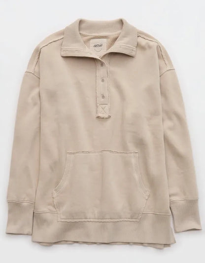 Aerie Vintage Popover Polo Sweatshirt