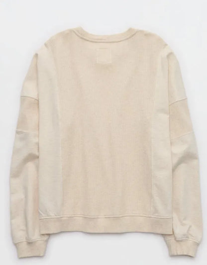 Aerie Unwind Waffle Long Sleeve T-Shirt