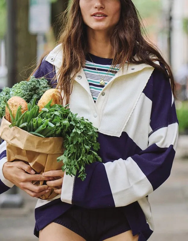 Aerie Quarter Snap Sweatshirt