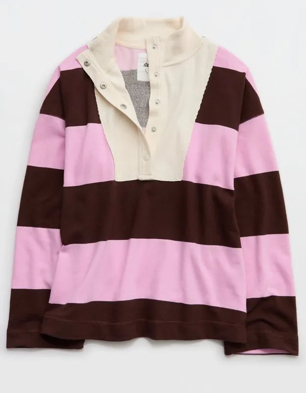 Aerie Quarter Snap Sweatshirt