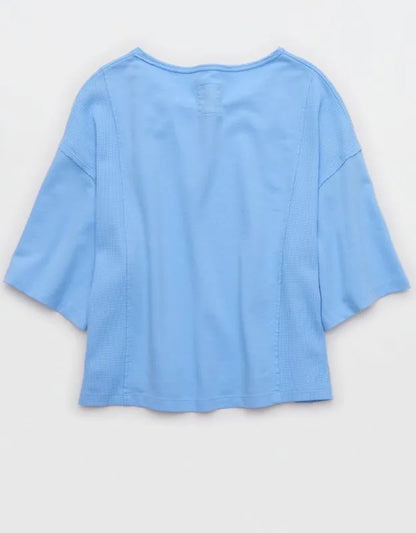 Aerie Unwind Waffle T-Shirt